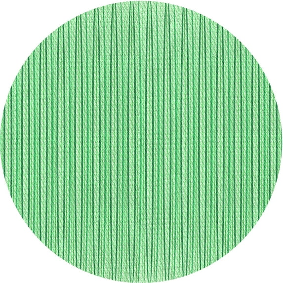 Ahgly Company Indoor Round Patterned Dragon Green Area Rugs, 7' Round