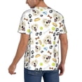 thumbnail image 2 of Lsque Labrador Retriever Dog Pattern Mens Polo Golf Shirts Funny Graphics Shorts Sleeve Button Shirts Baseball T-shirt-Medium, 2 of 7