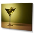 thumbnail image 2 of Designart "Mysterious Martini Glass III" Drinkware Canvas Art Print, 2 of 7