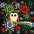 thumbnail image 3 of CafePress - Christmas Owl Men's Fitted T Shirt (Dark) - Men's Fitted T-Shirt, 3 of 4
