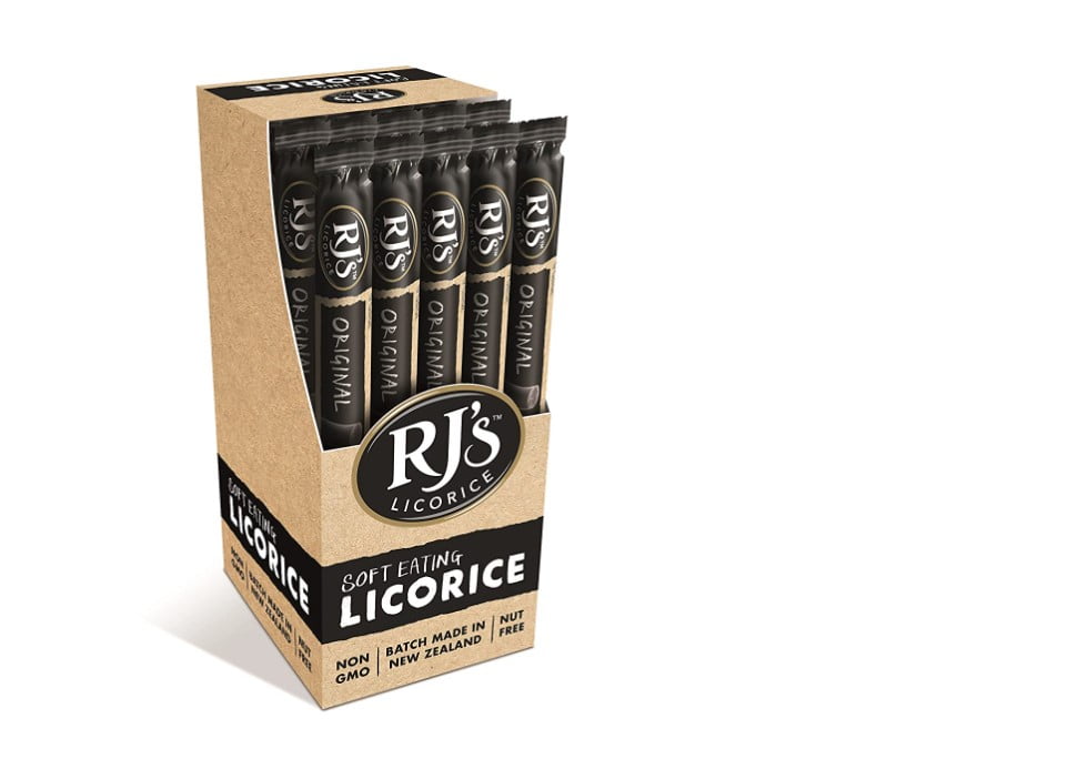 Rj's Licorice Rjs Logs Soft Eating Licorice (40gram) Individually Wrapped Log Packages Non GMO