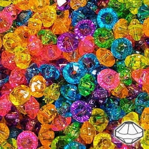 The Beadery - 6mm Rondelle, Vibrant Multi - 1350 Piece - 740V379