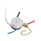 thumbnail image 5 of Interruptor de cadena de 3 velocidades y 4 cables, fácil instalación, accesorio para lámparas de pared, versátil control de luz de pared, interruptor Oro, 5 of 8
