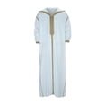 thumbnail image 5 of Men's Casual Hooded Long Sleeved Robe With Embroidered Medium Satin, 5 of 8