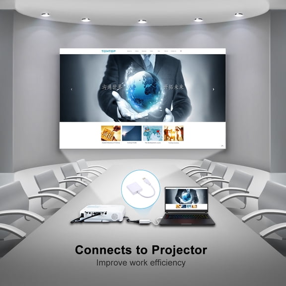 Vga USB3.0 To VGA Female Adapter Converter Cable 1080p For PC Laptop Projector TV Box