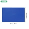 thumbnail image 3 of Uxcell Paquete de 4 Parches Rectangulares Bordados de Color Sólido Azul, 3.1" x 2" Parches en Blanco para Banderas DIY para Ropa, 3 of 6