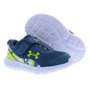 Under Armour Surge 3 Alternate Closure Print Infant/Toddler Shoes Size 6, Color: Static Blue/Lime Surge/Lime Surge
