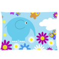 thumbnail image 1 of BOSDECO Seamless Pattern With Elephants And Butterflies Pillow Case 20x30 inches Two Sides Print, 1 of 1
