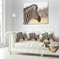 thumbnail image 2 of Designart Beautiful Zebra in Forest - Abstract Throw Pillow - 18x18, 2 of 4
