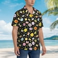 thumbnail image 5 of Daiia Flower Butterfly Hawaiian Shirt for Men Gentle Cotton Regular Short Sleeve Casual-3X-Large, 5 of 9