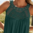 thumbnail image 4 of Ayolanni Beach Dresses for Women Boho Knee-Length Green Sleeveless Dresses Dresses for Young Adult Girls L, 4 of 9