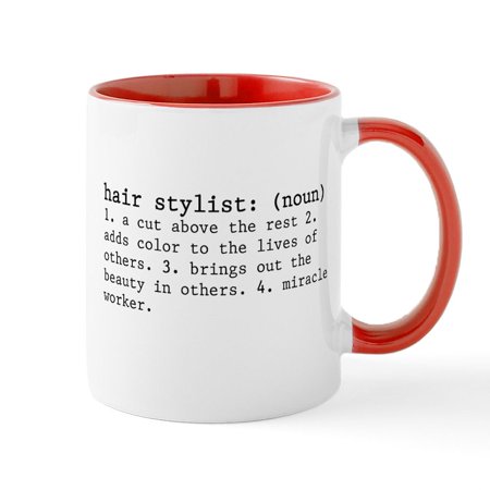 

CafePress - Hair Stylist Definition Mug Mugs - 11 oz Ceramic Mug - Novelty Coffee Tea Cup