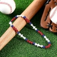 thumbnail image 3 of Lsupdaol Christian Cross Baseball Necklace 18 Inch Rhinestone Disco Ball Bead for Teenagers Adults Baseball Players Team, 3 of 7