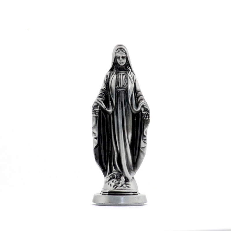 Virgin mary statue Household Virgin Mary Statue Metal Craft Madonna