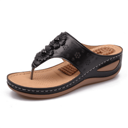 

Women Sandals Flip Flops for Women Summer Casual Wedge Sandals Shoes Massage Function