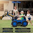 thumbnail image 3 of CazToi 12V Kids Ride On Excavator with Remote Control & Spring Suspension for Kids 3-8, 3 of 11