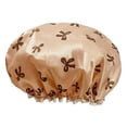 thumbnail image 2 of Gorro de ducha para mujeres y hombres, regalo, accesorio multiusos para hoteles, salones de belleza y uso doméstico. Oro, 2 of 10