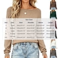 thumbnail image 4 of Fall Top for Women Crew Neck Long Sleeve Casual Knit Lightweight Pullover Fashion Clothes 2026 Black L, 4 of 6