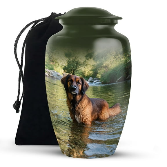 KARYLIZ Dog Cremation Urns For Human Ashes - Large Funeral Urns for Human Ashes Adult Female and Male - Cremation Urn For Mom And Dad - Decorative Memorial Urn For Women