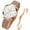 T-white, variant on Rose Gold Watches for Women Fashion Dress Elegant Luxury Womens Watches Japanese Analog Quartz Diamond Waterproof Luminous Ladies Watches Bracelet Gifts Set Reloj para Mujer