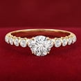 thumbnail image 4 of Rosec Jewels Lab Created Diamond Engagement Ring for Women (E-VS1 Quality) - IGI Certified Diamond Solitaire Ring, 14K Yellow Gold, US 3.50, 4 of 8