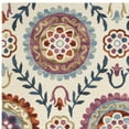thumbnail image 5 of SAFAVIEH Suzani Iskra Medallion Wool Area Rug, Ivory/Multi, 8' x 10', 5 of 7