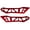 Red, variant on Motorcycle Windshield Mounting Strong strength Aluminum Frame Easy Assembly Enhanced Aerodynamic Defense for Riding