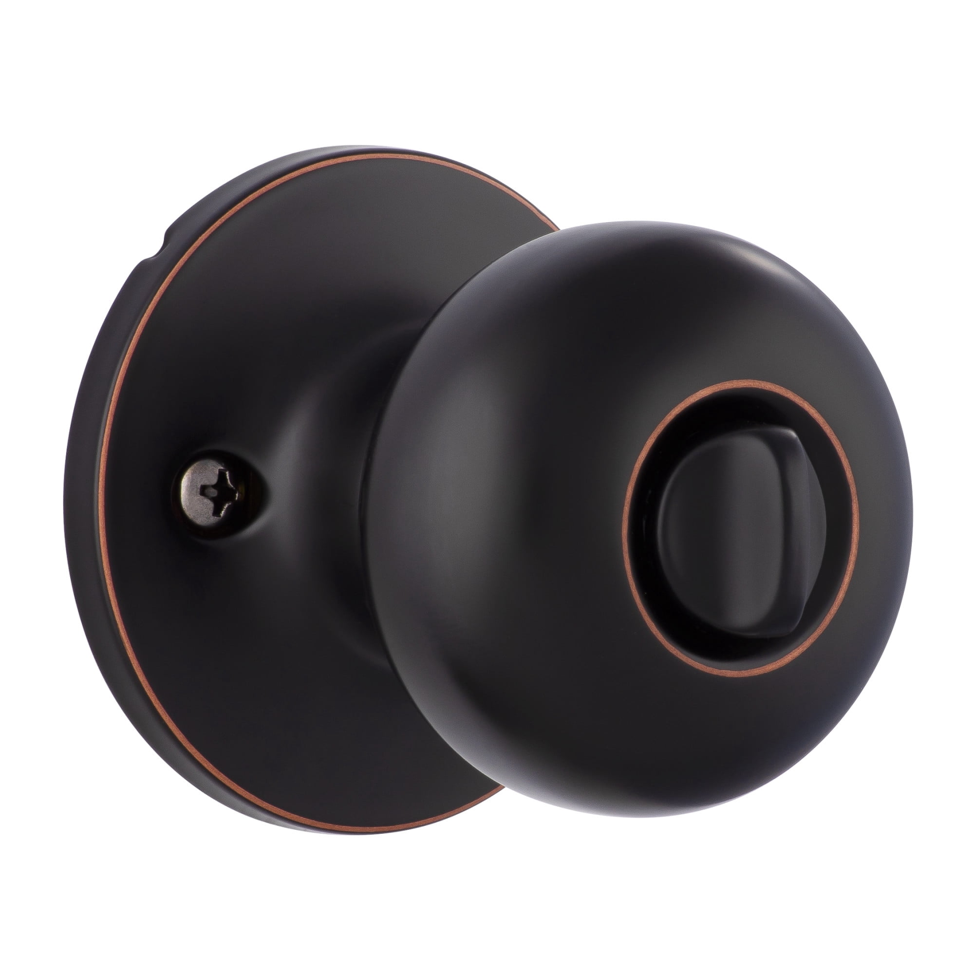 Miseno MLK3030BK Porter Flat Ball Privacy Door Knob Set - Black