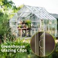 thumbnail image 2 of 25/50/100 Pieces Greenhouse Glazing Clips Greenhouse Glass Clips W Glass Gardening for Greenhouse Spares Tool Clips D4S6, 2 of 5