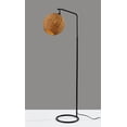 thumbnail image 3 of Adesso Maeve 60" Decorative Floor Lamp with Brown Rattan Globe Shade, 3 of 5
