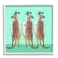 thumbnail image 5 of Stupell Industries Funny Meerkats Using Urinal Toilet Green Shapes Pattern Graphic Art White Framed Art Print Wall Art, Design by Noah Bay, 5 of 5