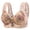 Khaki, variant on Bras for Women Floral Front Closure Bra Comfort Push up Ice Silk Underwire Khaki, L