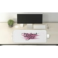 thumbnail image 2 of Love Computer Mouse Pad, My Heart is Wherever You are Romantic Valentines Day Words Ink Style Calligraphy, Rectangle Non-Slip Rubber Mousepad Large, 31" x 12", Pink Black White, by Ambesonne, 2 of 2