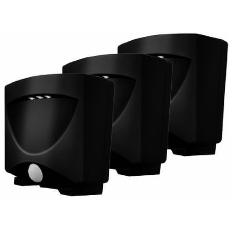 MAXSA Innovations 43342 Dark 3 Pack Pack 3, Veilleuse Extérieure à Action Assistée par Batterie en Bronze