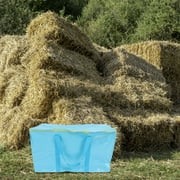 LEORX 1Pcs Rectangular Hay Bag for Pet Owners with 26.7X14.9X13.9In PE Woven Fabric
