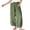 Green women plus size wide leg pants a1, variant on Women Cotton Linen Plus Size Wide Leg Pants Elastic Waist Casual Loose Long Harem Trousers with Pockets Flowy Beach Lounge Party Wear, Gray S