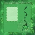thumbnail image 1 of Ahgly Company Indoor Square Patterned Neon Green Area Rugs, 4' Square, 1 of 6