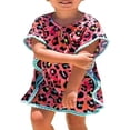 thumbnail image 1 of Vêtements pour Filles Bébés Couverture de Bain Été Plage Pompon Robe Blanche 4-5 Ans, 1 of 8