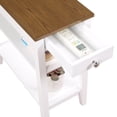thumbnail image 5 of American Heritage 1 Drawer Chairside End Table with Charging Station and Shelves, 5 of 6