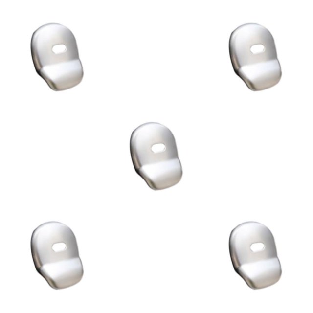 Guardoinrt ABS Materials Rear Door Handle Trim Exterior For Long-lasting Easy To Install Appearance Of House Silver 5Set