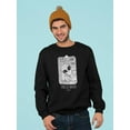 thumbnail image 2 of Three Of Swords Alien Sweatshirt Men -Image by Shutterstock, Male Small, 2 of 4