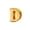 Colorname Initial: Pink Silver / Letter D, variant on 925 Sterling Silver Polished Gold Plated Reflections Letter Name Personalized Monogram Initial J Bead Charm 8.18x7.27mm