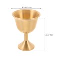 thumbnail image 2 of NUOLUX 2Ud De Cáliz De Latón Vintage Dorado Para Ceremonias Y Banquetes En El Hogar, 2 of 8