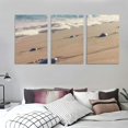 thumbnail image 3 of nygtbtfer  - Pebbles Beach Sunset Landscapes  Single Canvas Art Print Box Framed Picture Wall Hanging - Hand Made in The UK - Framed and Ready to Hang 12x16x3pcs, 3 of 4