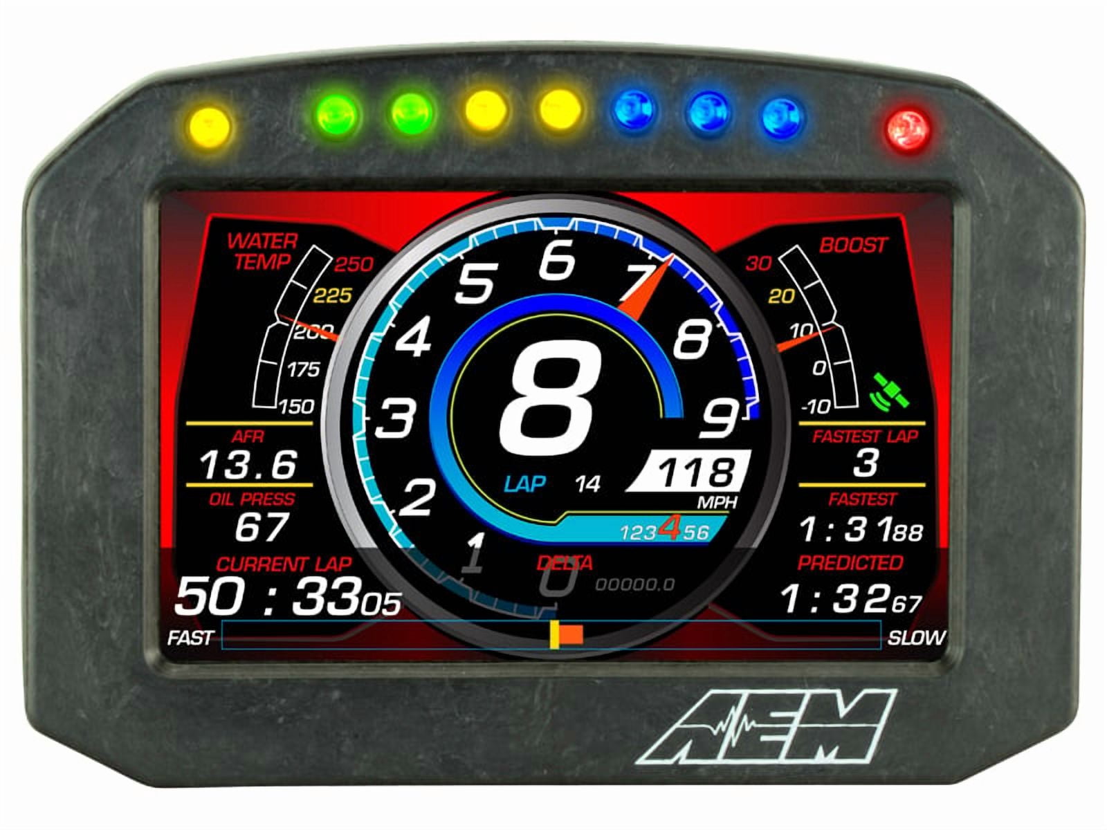 AEM 30-5601F CD-5LF Flat Panel Digital Dash Display