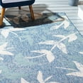 thumbnail image 3 of SAFAVIEH Courtyard Colton Botanical Indoor/Outdoor Area Rug, Navy/Blue, 2'7" x 5', 3 of 6
