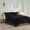 Black, variant on Twin/Twin XL Shaggy Long Fur Comforter Mini Set