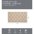 thumbnail image 6 of Washable Non-Slip Accent Rug, Geometric, Beige and White, 26" x 45", 6 of 7