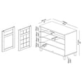 thumbnail image 4 of Baxton Studio Glidden Modern and Contemporary Oak Brown Finished Wood 2-Door Shoe Storage Cabinet, 4 of 12