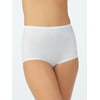 Women's Vassarette 40001 Undershapers Smoothing & Shaping Brief Panty (White Ice XL)